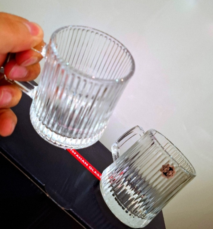 نیم لیوان بلور و شیشه اصفهان مدل کلارا